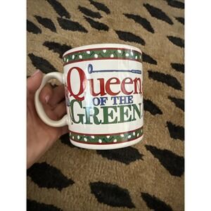 Queen of the Green Womens Golf Large NEW Ceramic Coffee Mug RUSS BERRIE & CO4329